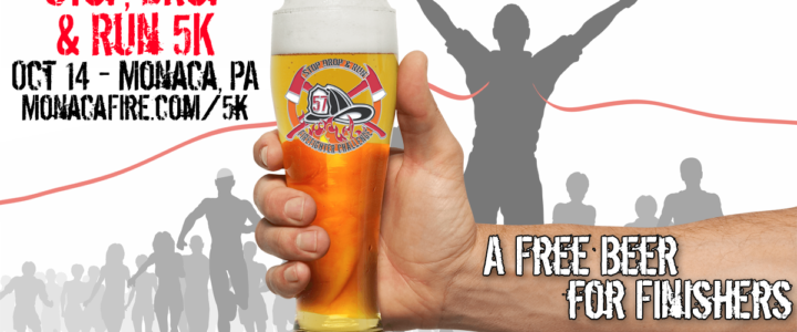 New this year! A free beer for finishers.